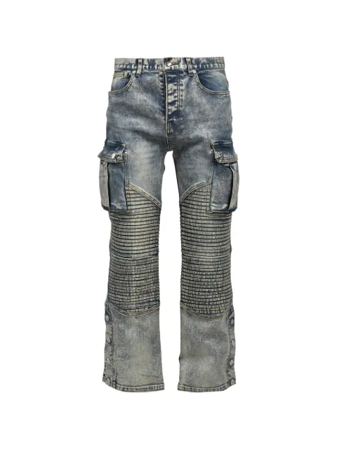 BREATH panelled cargo jeans Blue BR26SSP1023IND