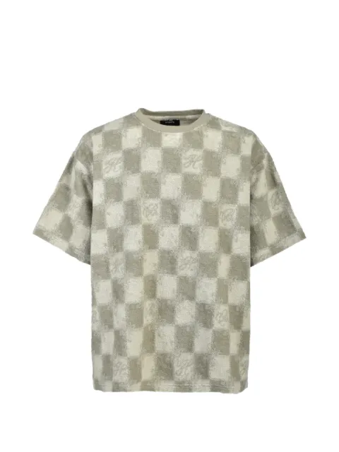 BREATH checkered terry-cloth T-shirt Neutrals BR26SSC5014BEI