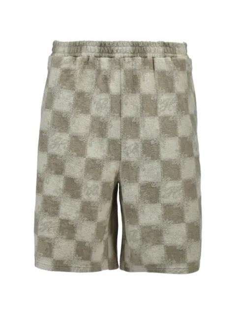 BREATH checkerboard-pattern terry-cloth shorts Neutrals BR26SSP1020BEI