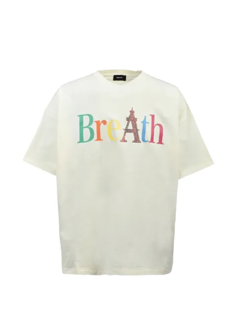 BREATH logo-print cotton T-shirt White BR26SSC5023WHT