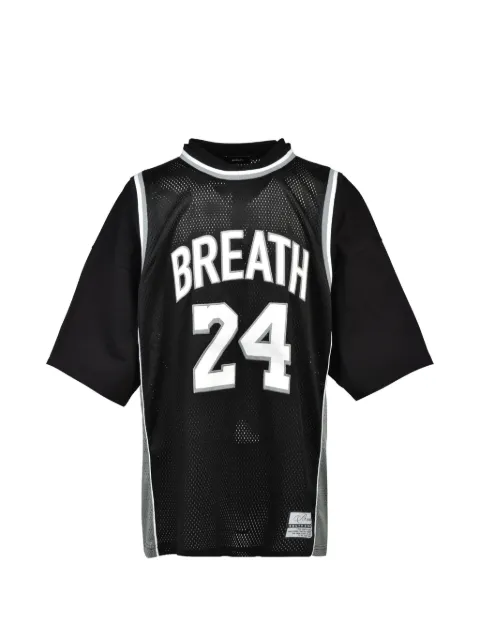 BREATH layered mesh-panel T-shirt Black BR26SSC5015BLK