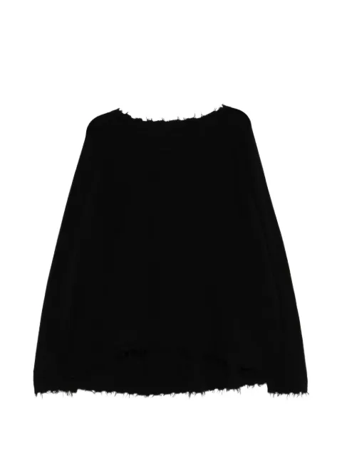 Rundholz frayed-edge sweater Black 1330702