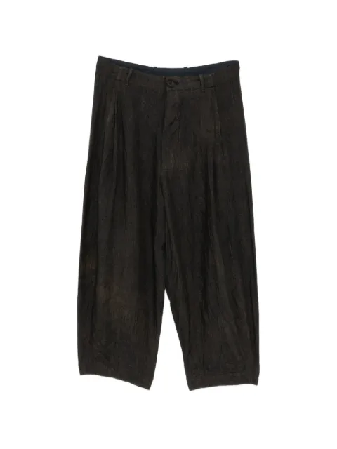 BIEK VERSTAPPEN plaid trousers Grey TR16M