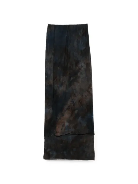 BIEK VERSTAPPEN tie-dye wool scarf Blue PSWWOOLBLUBRN