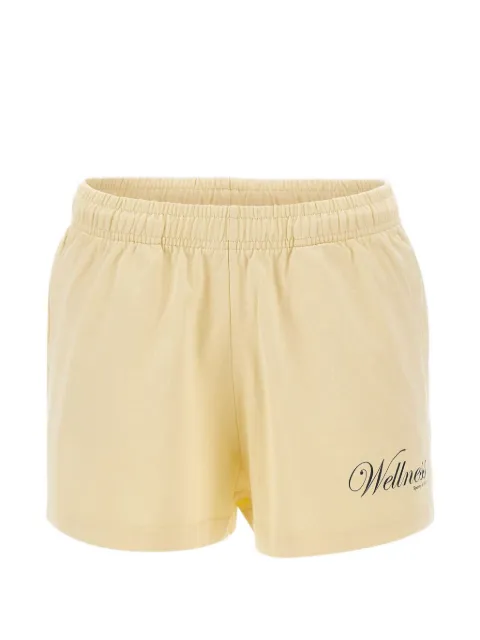 Sporty & Rich Avenue Disco elasticated-waist shorts Neutrals SH03776083YE02