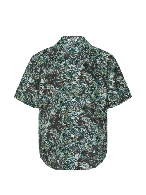Auralee printed silk shirt Green A26SS01AP