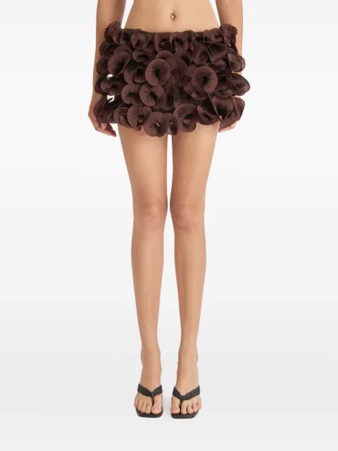 Stolen Stores Ms. Tutu Spiral mini skirt Brown 010314188800BROWN
