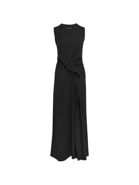 Ulla Johnson Jeune ruffled embroidered dress Black SP26081800NOI