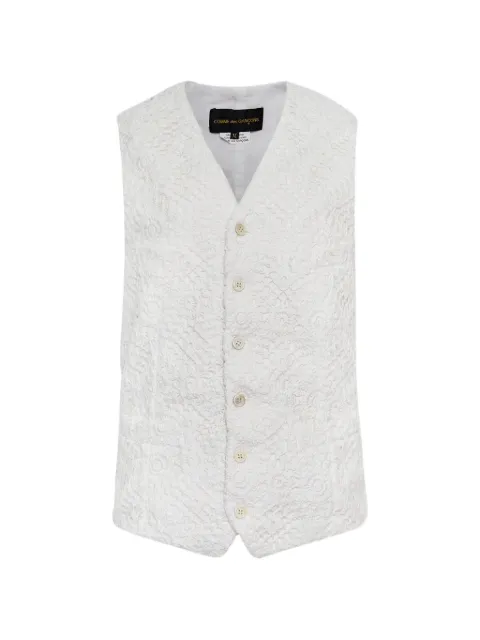 Comme Des Garçons lace-embellished waistcoat White GQV00105113A