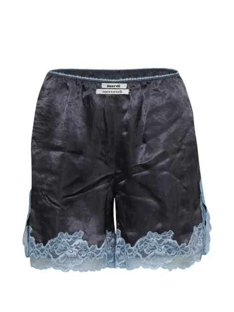 Mardi Mercredi lace-trim shorts Grey 26SSMFK61VSP005CHQQ0000CHAR