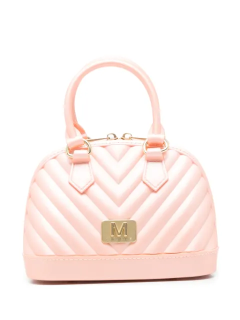 Marc Ellis small Flat Maya chevron-quilted tote bag Pink FLATMAYAS