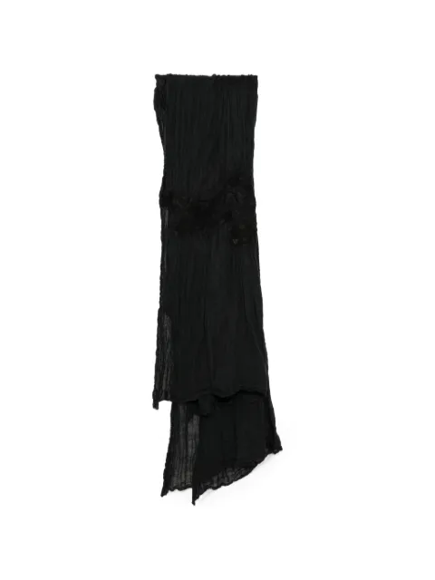 BIEK VERSTAPPEN felted scarf Black FSLLINENBLK
