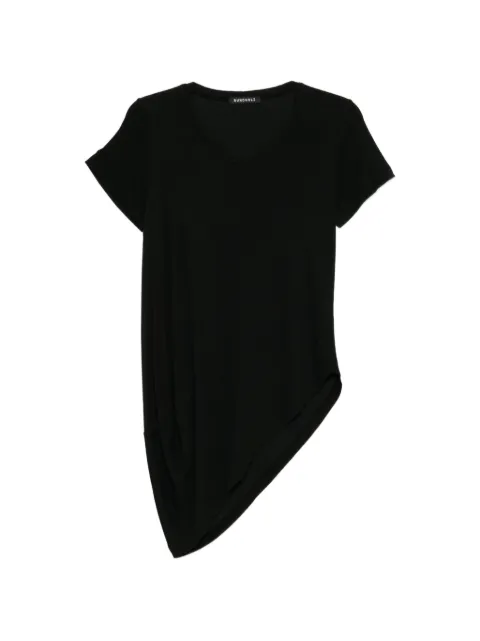 Rundholz asymmetric short-sleeve T-shirt Black 1180503