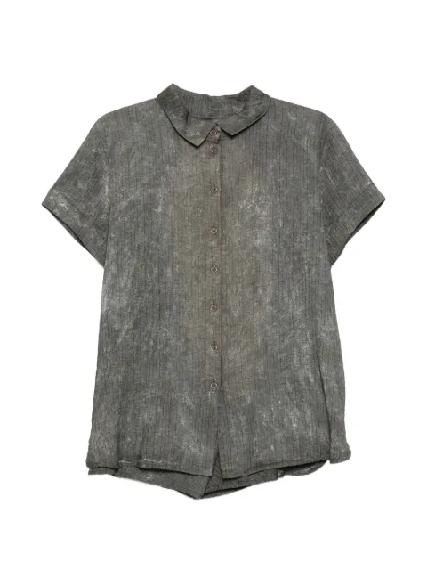 Rundholz pinstripe short-sleeve shirt Grey 2110410