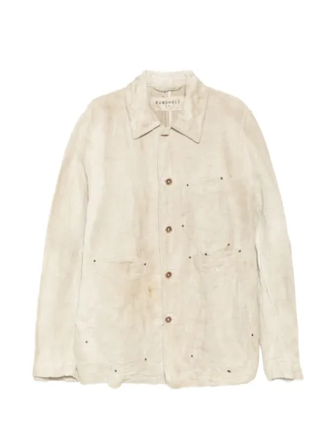 Rundholz rivet-detail hemp jacket Neutrals 4201102