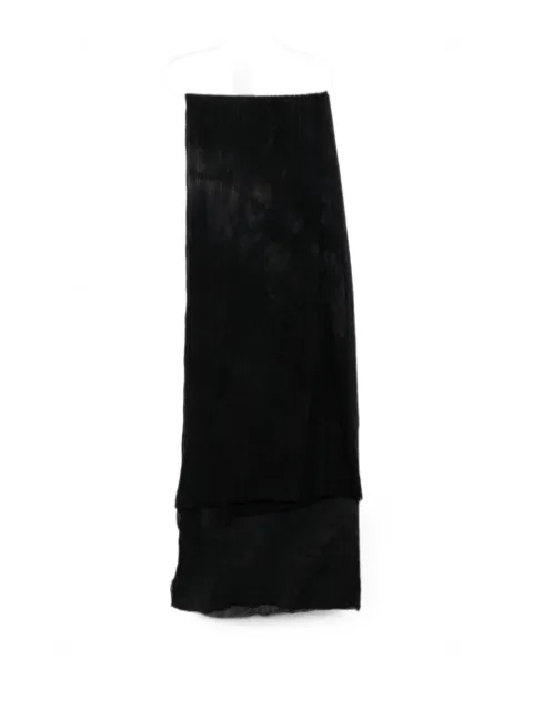 BIEK VERSTAPPEN crinkled wool scarf Black PSWWOOLBLK