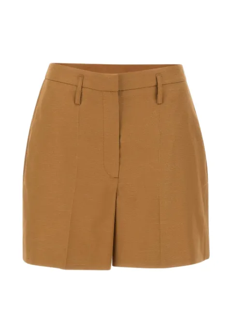 HERSKIND Villy pressed-pleat shorts Brown 5908285089