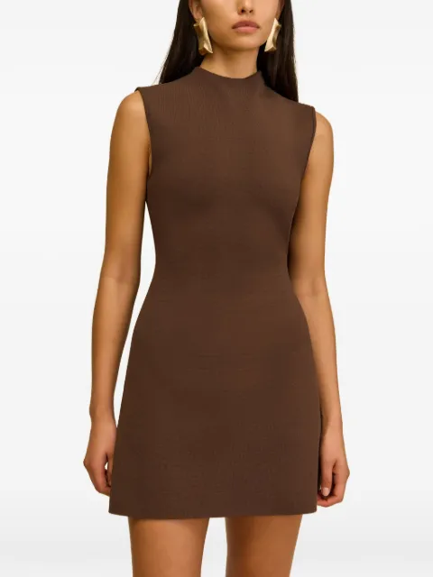 Cult Gaia Harlow cut-out mini dress Brown KD1673YV2418