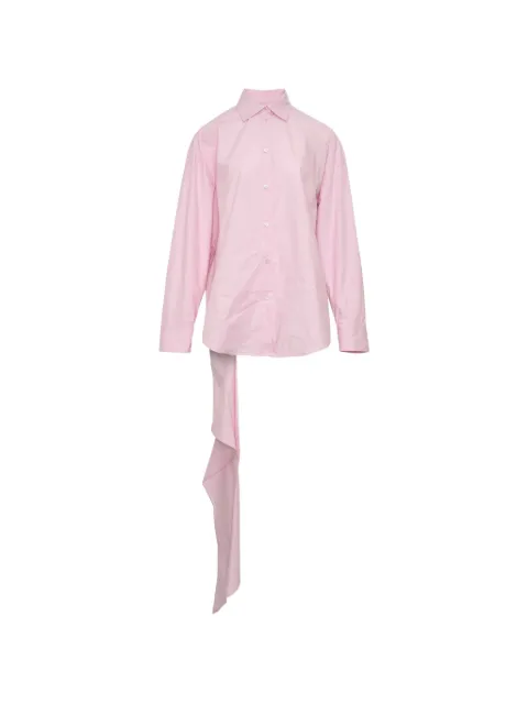 MSGM asymmetrical-detail shirt Pink 4042MDE02X26711213