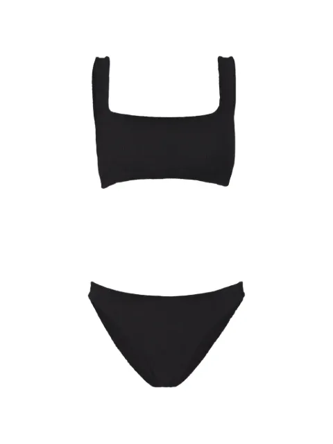 Hunza G Xandra crinkle-effect bikini Black XANDRA