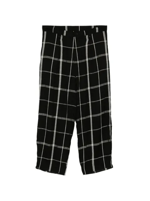 Limi Feu check-pattern trousers Black LKP05017