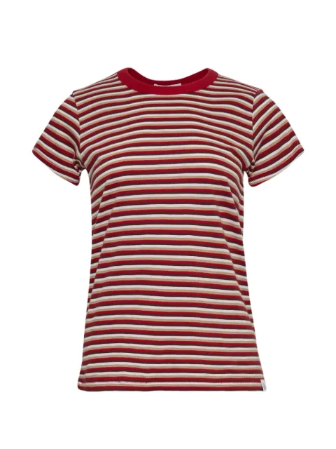 rag & bone The Slub striped T-shirt Red RE7C25FT3SW00RDBGM