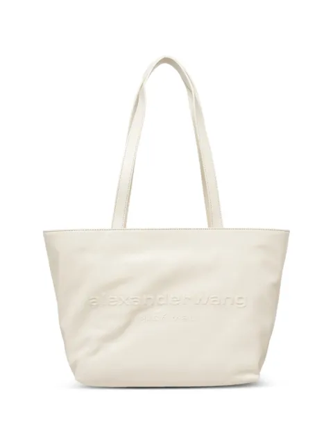 Alexander Wang medium embossed-logo tote bag Neutrals 20226T60L00273A