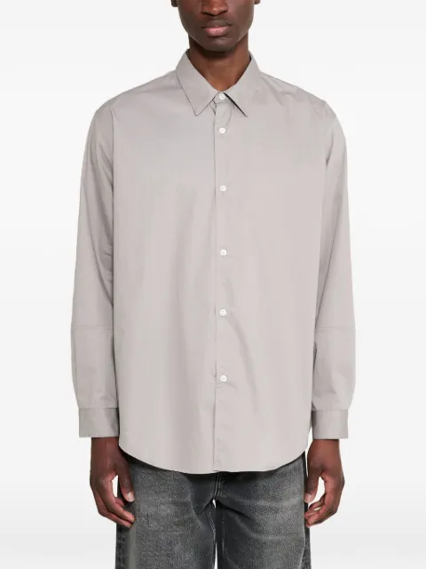 Lady White Co. Lynn poplin shirt Grey LWSH401TRUEGREY