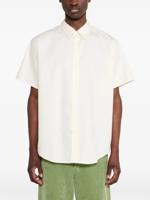 Lady White Co. Lynn poplin shirt White LWSH400ALMOSTYELLOW