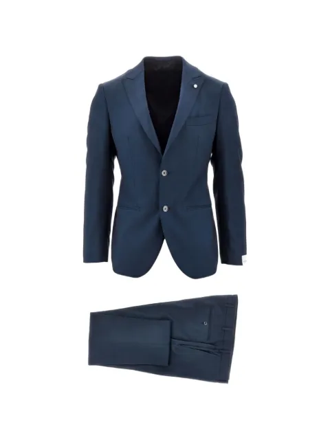 Luigi Bianchi single-breasted wool suit Blue 3435633673