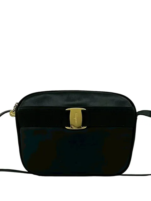 Ferragamo Pre-Owned 2000-2026 Leather Vara crossbody bag Black 59KWGZU7ZJC2ZPEP