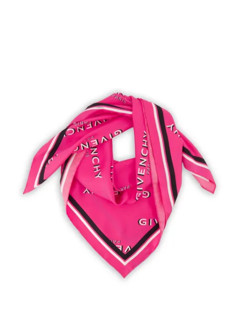 Givenchy Shadow logo-print scarf Pink BG00NSG002