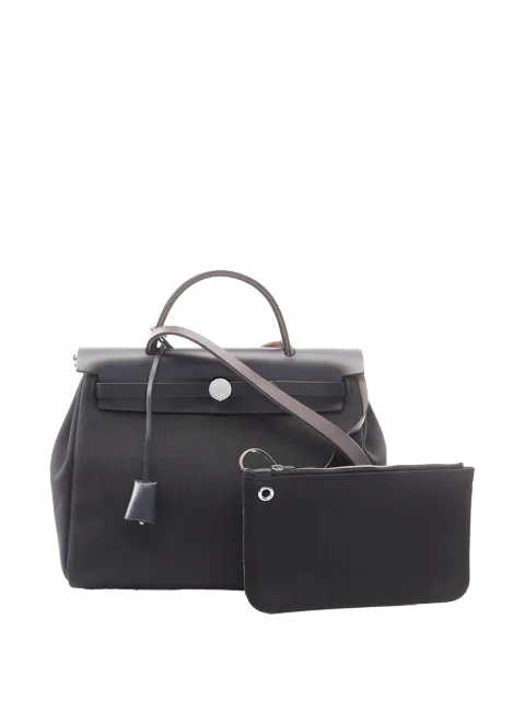 Hermès Pre-Owned 2020 Toile Herbag Zip 31 satchel Black LY4MI1VR08GVECN0