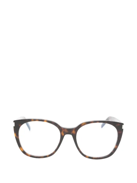 Saint Laurent Eyewear tortoiseshell-effect cat-eye glasses Brown SL897