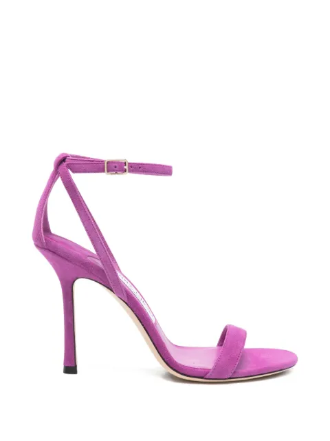 Jimmy Choo Moza suede ankle-strap sandals Purple MOZA100SUE