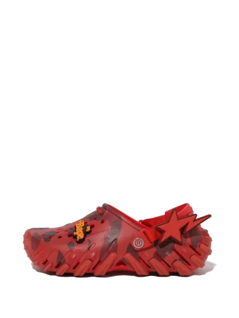 Crocs x A Bathing Ape Echo camouflage-print clogs Red 2131408C1