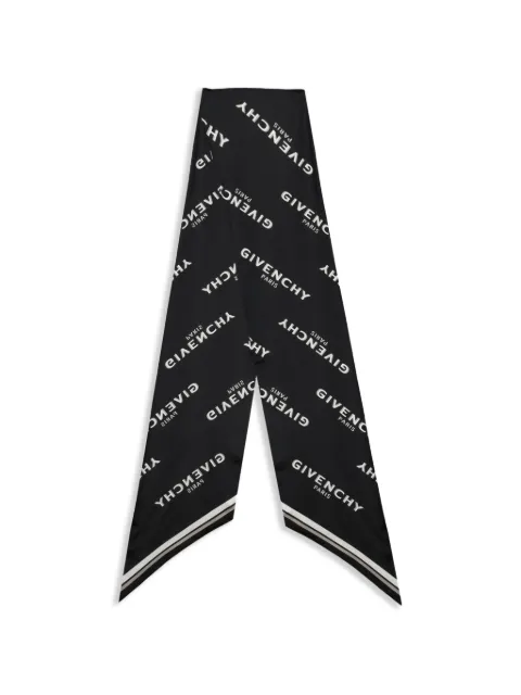 Givenchy maxi Shadow logo-print bandeau scarf Black BG00P6G002