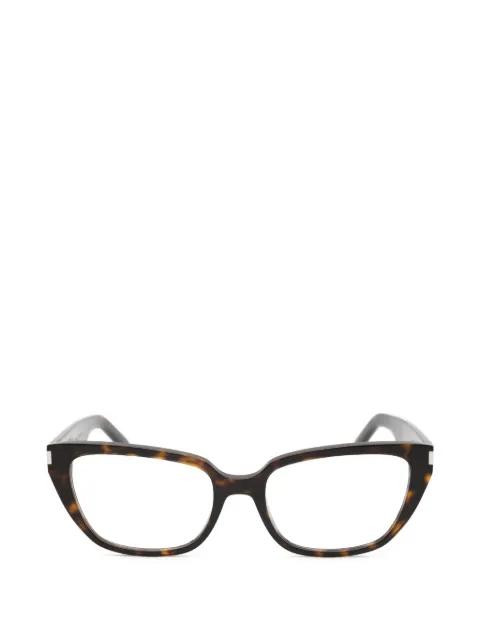 Saint Laurent Eyewear tortoiseshell-effect cat-eye glasses Brown SL896