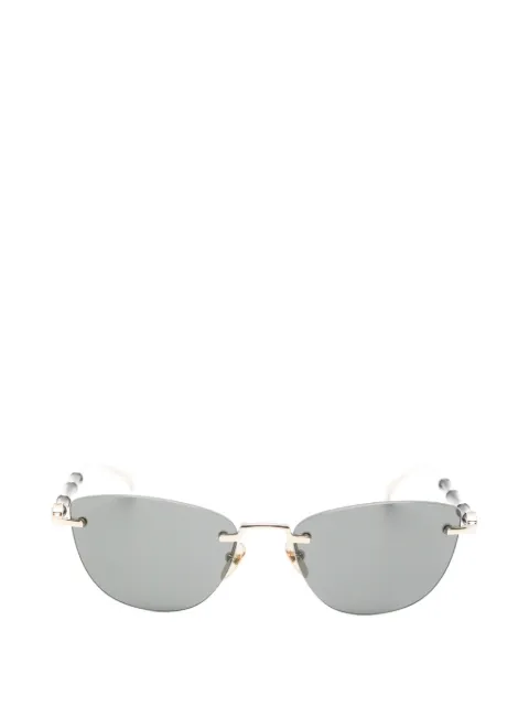 Gucci Eyewear Bamboo rimless cat-eye frame sunglasses Gold GG2063S