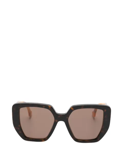 Gucci Eyewear Double G geometric-frame sunglasses Brown GG0956S