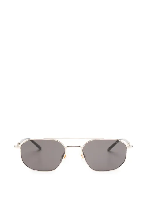 Montblanc geometric-frame double-bridge sunglasses Gold MB0481S