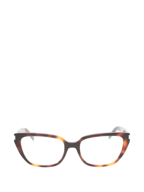Saint Laurent Eyewear tortoiseshell-effect cat-eye glasses Brown SL896