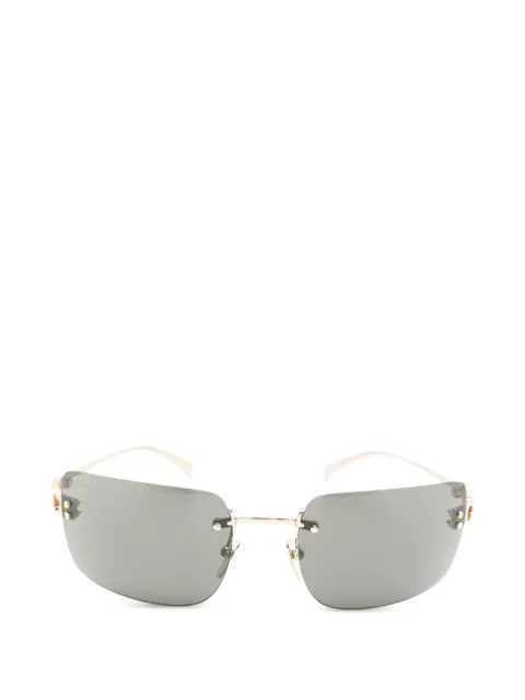Gucci Eyewear logo-lettering rimless sunglasses Gold GG2038S