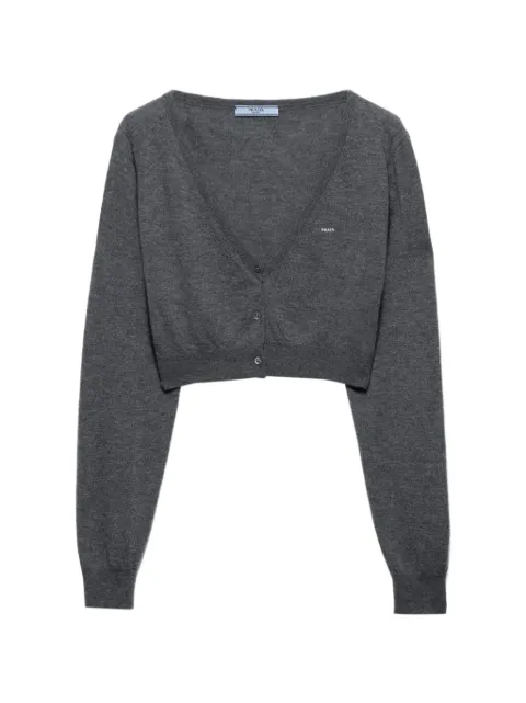 Prada cropped cashmere cardigan Grey P25O33SOOO1957
