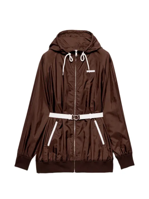 Prada lightweight Re-Nylon raincoat Brown 292253SOOO1WQ9