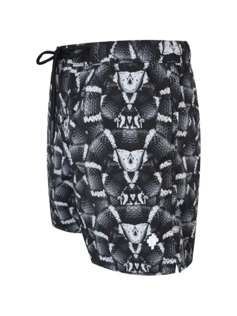 COUNTY OF MILAN snake-print shorts Black COMAS260648