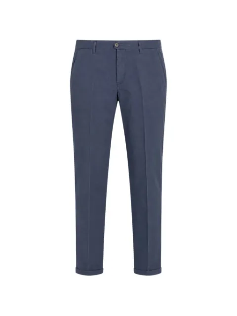 40 WEFT Lenny turn-up cuff trousers Blue LENNY2664W1738