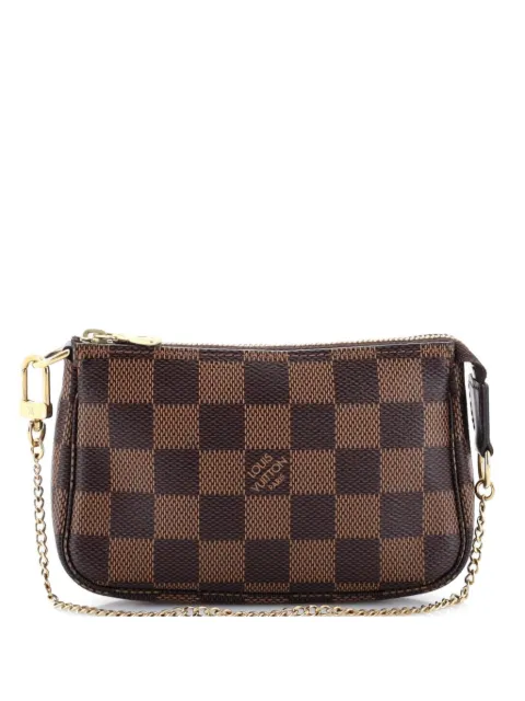 Louis Vuitton Pre-Owned Pochette Accessoires Damier Mini clutch bag Brown LXA1FVJHTBIBK9A6
