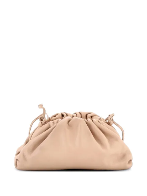 Bottega Veneta Pre-Owned The Pouch Leather Mini crossbody bag Neutrals LXMS5N85TCLE807M