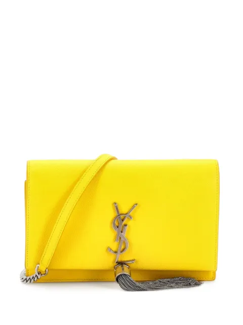 Saint Laurent Pre-Owned Classic Monogram Tassel Chain Wallet Leather crossbody bag Yellow JLVGTUQ9MXMMV9VO